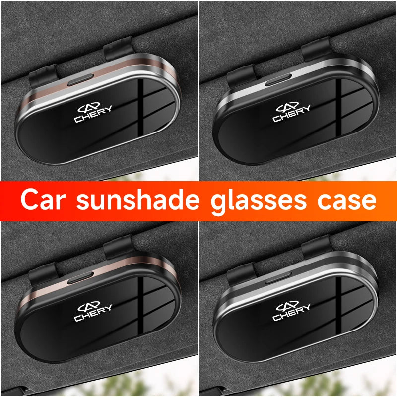 ABS Electroplating Process Car Sunshade Glasses Case For Chery Tiggo 7 Pro 8 4 5 3 2 T11 5X Amulet Fora QQ IQ Fulwin Arrizo 5