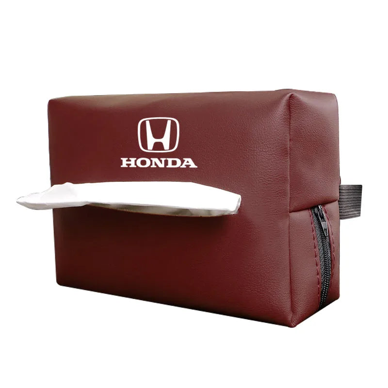 Auto Parts Car Interior Tissue Storage Box Paper Bag for Honda Civic Fit Accord City Vezel CRV S660 Odyssey HRV Insight