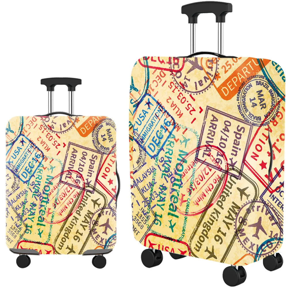 Popular Luggage Protective Cover Elastic Cloth Thickened Dust-proof Trolley Suitcase Cover Travel Accessories For 18-30Inch Case