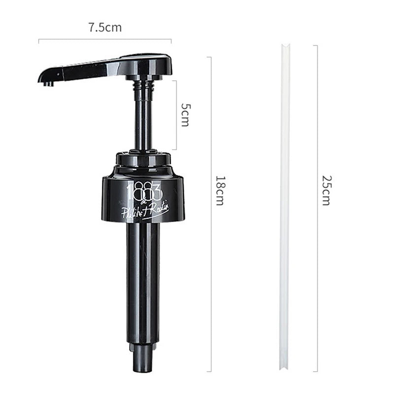 1PCS Coffee 1 Liter Dispenser Syrup Pump Black Liquid Dispenser for Syrup 10Ml Juice Bottle Dispenser Pump