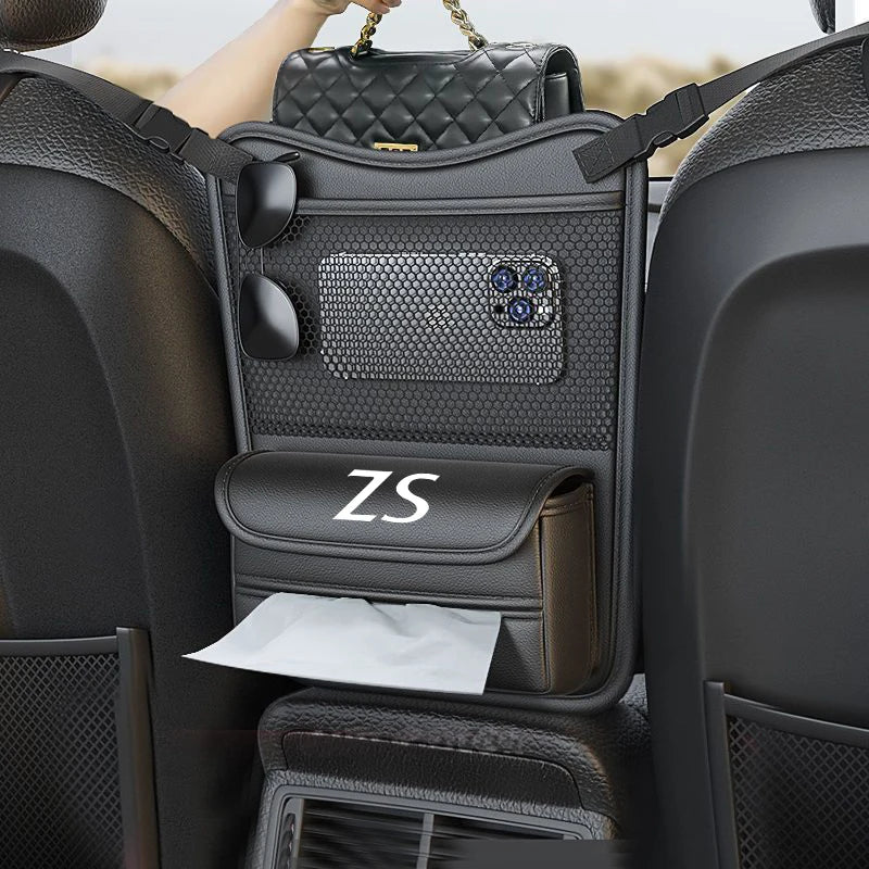 Car Organizer For MG ZS Seat Storage Box Car Hanging Storage Bag Tissue Box Car Stowing Tidying Storage Pocket