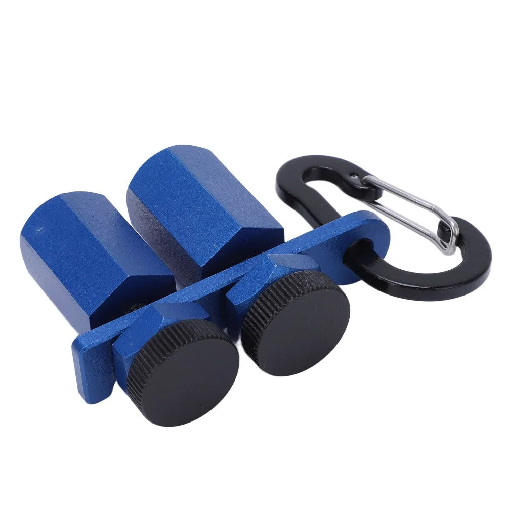 With Holder and Carabiner Tall Stair Gauges Aluminum Alloy Blue Framing Square Attachment Hex Flat Design Thumb Screw