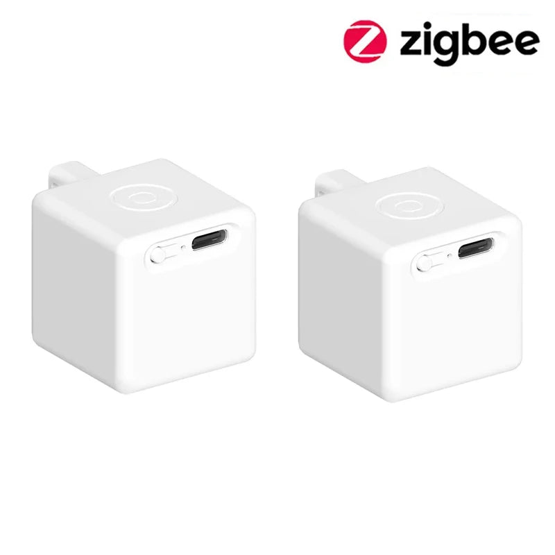 Tuya Zigbee Smart Touch Fingerbot Plus Type-C Rechargeable Robot Button Pusher Arm Switch Works With Alexa Google Home Alice