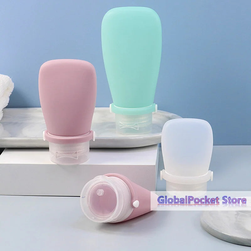 30/60/90ml Silicone Travel Bottles Leak Proof Squeezable Refillable Containers Cosmetic Tube for Lotion Soap Liquids Bottling