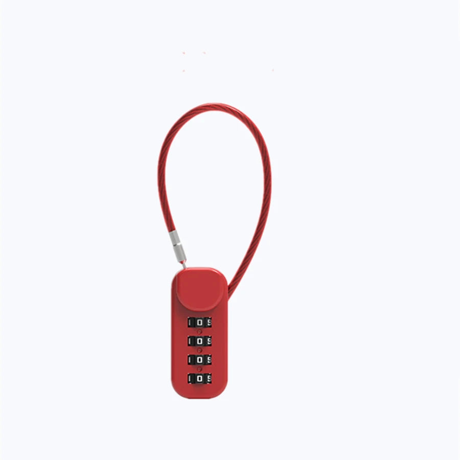 3 Digits Lock Multifunctional Smart Airplane Lock Zinc Alloy Suitcase Luggage Bag Password Key Anti-theft Lock with Long Chains