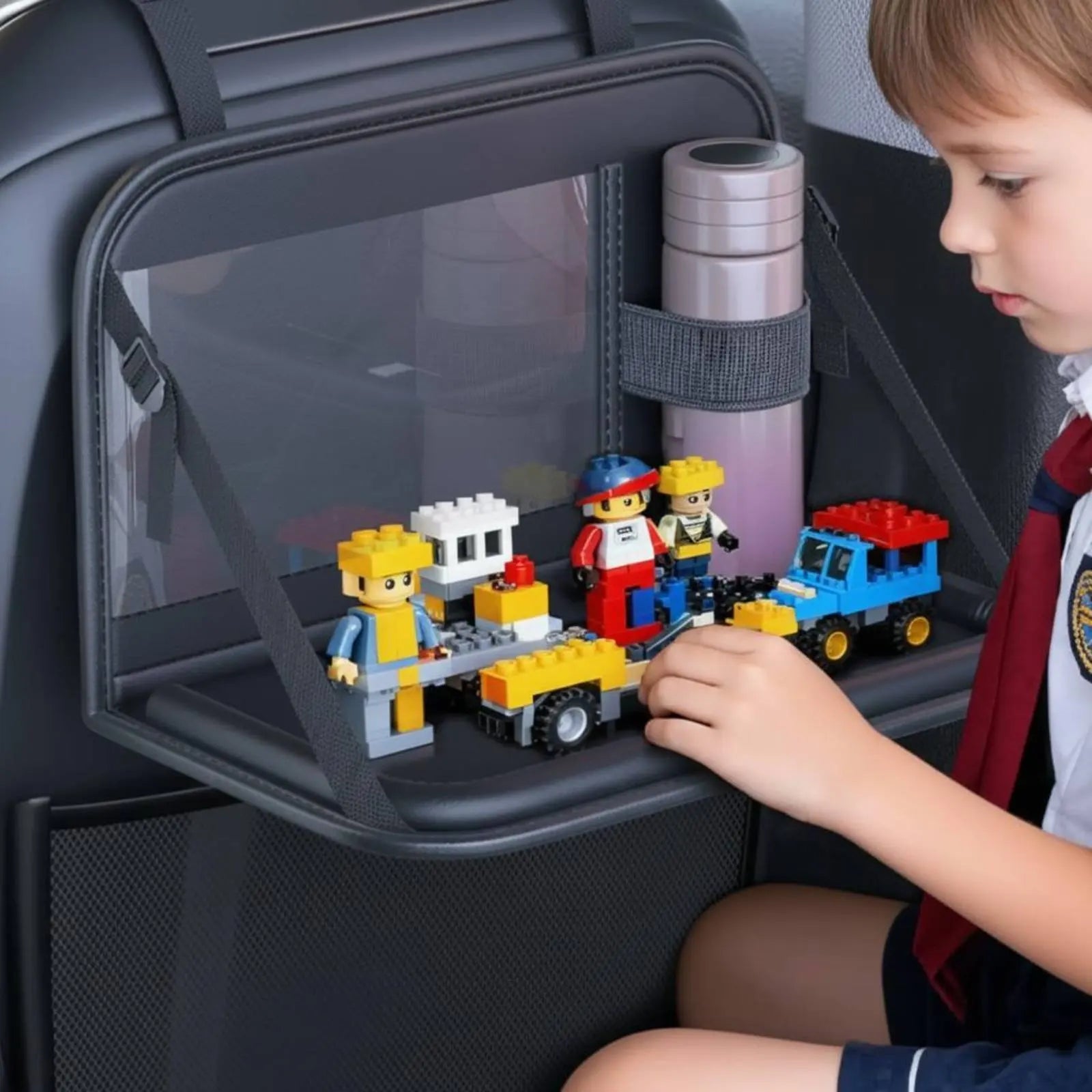 Foldable Car Tray Table Long-Lasting Backseat Tray Table Foldable Car Desk Space Saving Sturdy for Travel