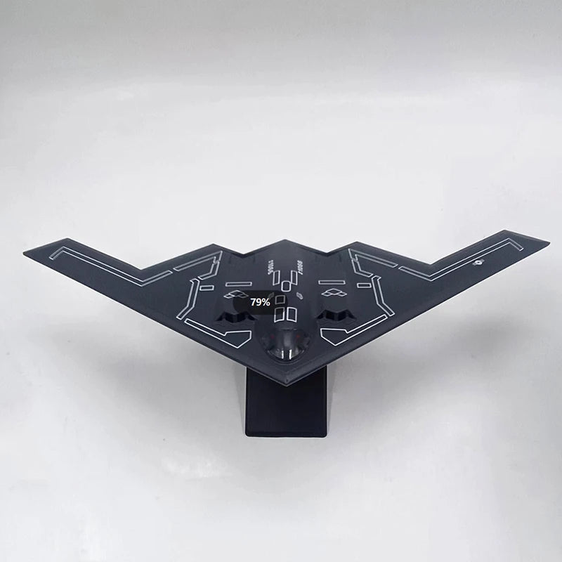10.5cm Airplane Model AMER B2 Stealth Aircraft Alloy Simulation Static Aircraft Model 1066 America for Display Collections or Gi