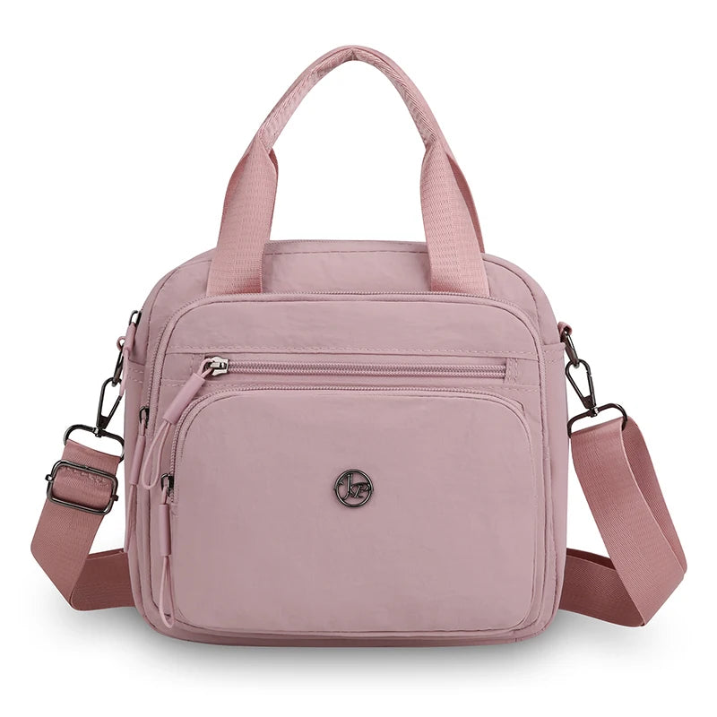 Messenger Shoulder Bag for Women, Wrinkle Resistant Nylon Square Purse, Thickened Multi Layer Large CapacityFor Daily Casual Use