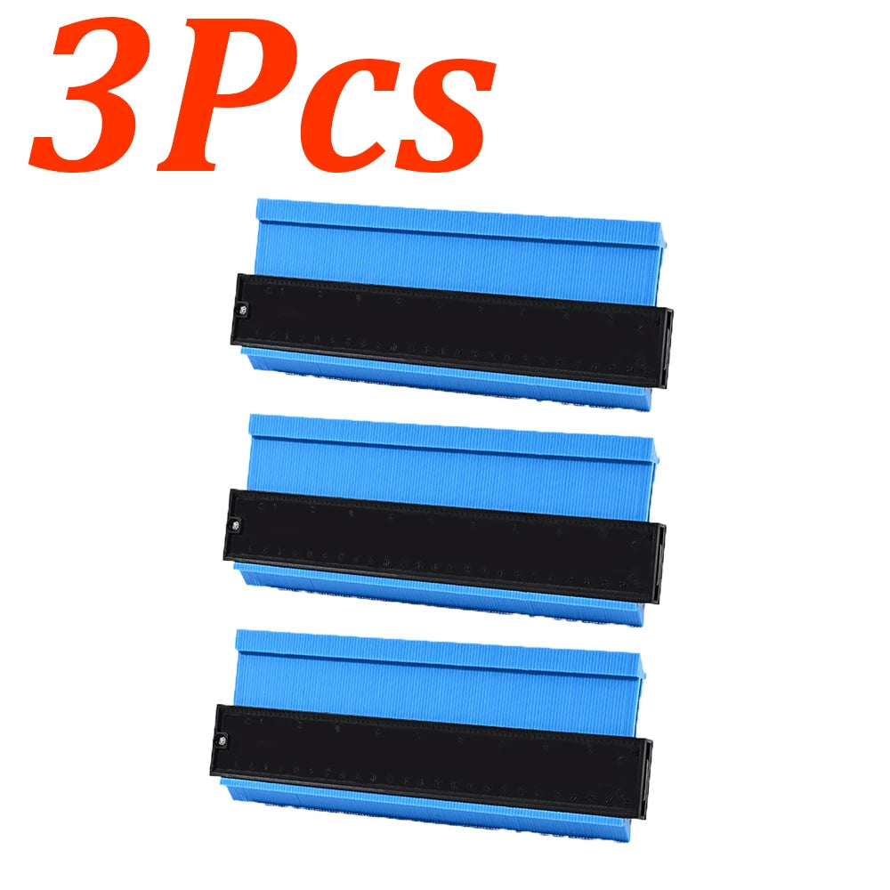 3-1Pcs Shape Contour Gauge Duplicator Measuring Ceramic Tile Carpet Cutting Template Profile Angle Ruler Contour Copier Woodwork