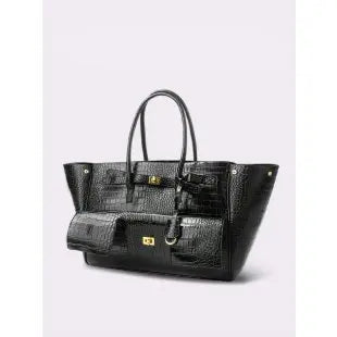 Luxury Leather Diaper Bag For Women Minimalist Design Handbag Elegant Classic Commuter Large Capacity Bag