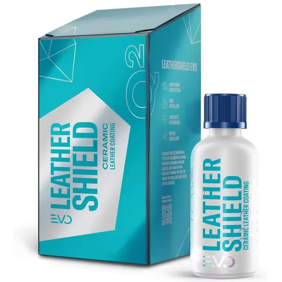 Leather Shield EVO 50 Ml Ceramic Coating for Leather All Leather Upholstery Repels Dirt Liquid Car Interior UV Protector