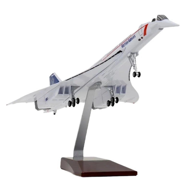 Concorde Supersonic Jet Model 1:125 Scale 50cm Detailed Simulation Aircraft  Aviation Display Collectible