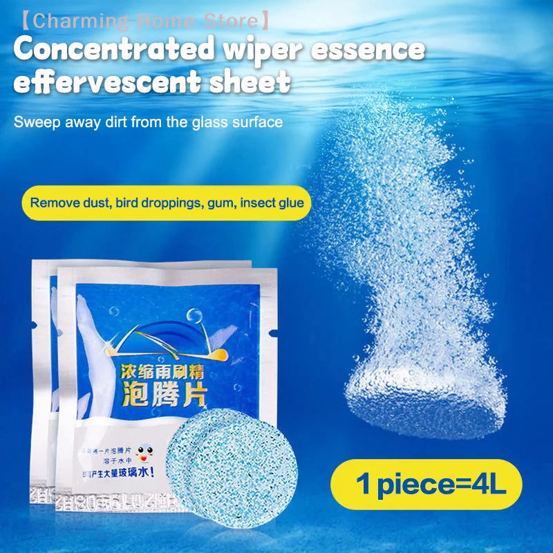 【M】20PCS Car Wiper Fine Cleaner Glass Cleaning Car Solid Wiper Window Cleaner For Any Glass Or Window Car Accessories
