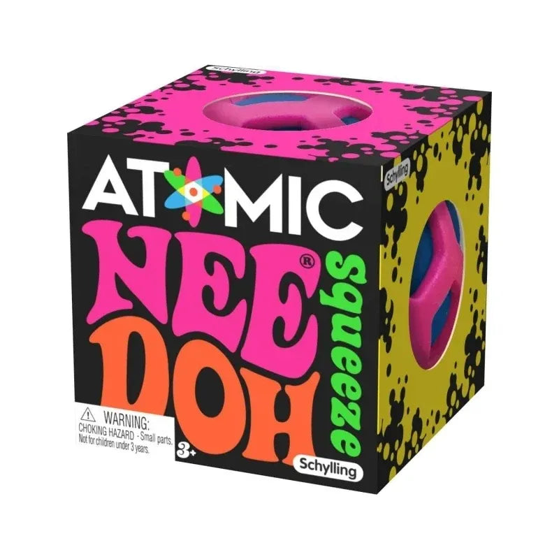 NeeDoh Squishy Schylling Atomic Stress Relief Ball Squishies/ Blind Box Party Gift Stress Relief Toy;. Sensory NeeDoh Fidget Toy