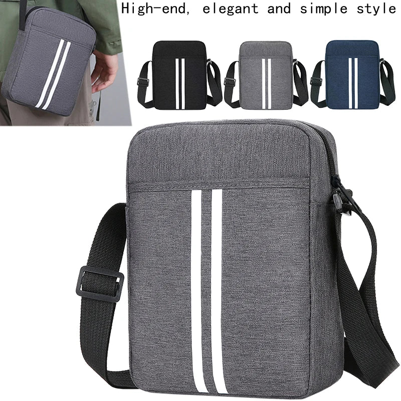 Daily Wear Sporty Stripe Crossbody Bag Fashion Solid Tone Purse, Practical Size for Daily Commute and casual outdoor outings