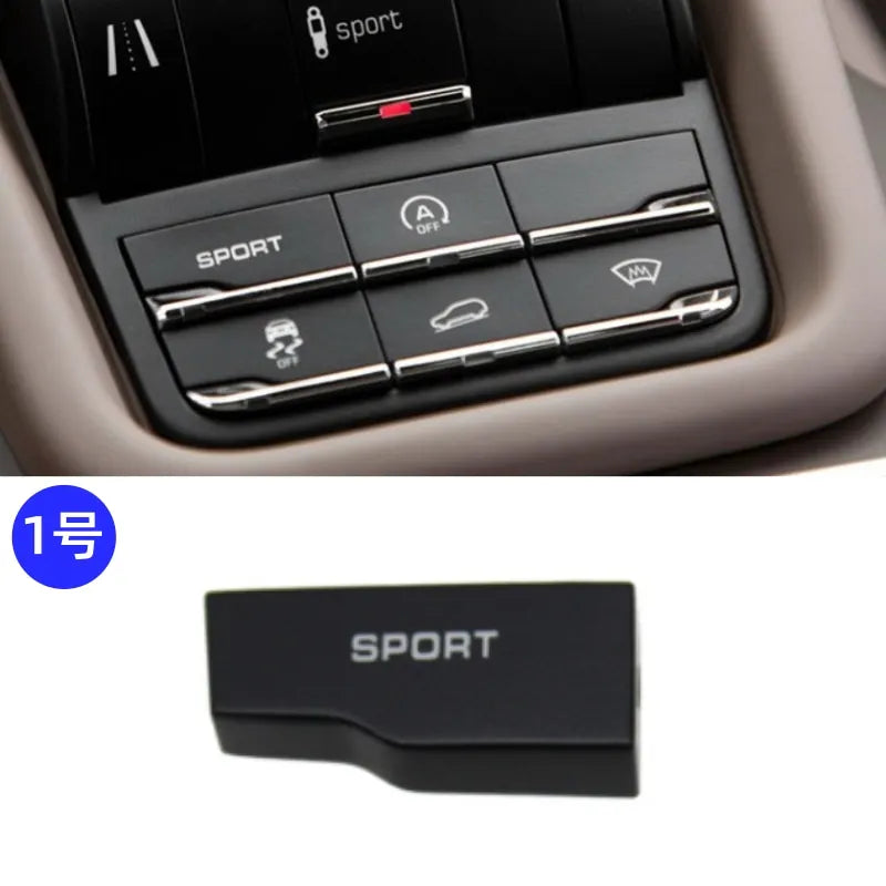 1pc For Porsche Cayenne Center Button Sport Mode Auto Start-Stop Anti-skid Body Balance Button Switch