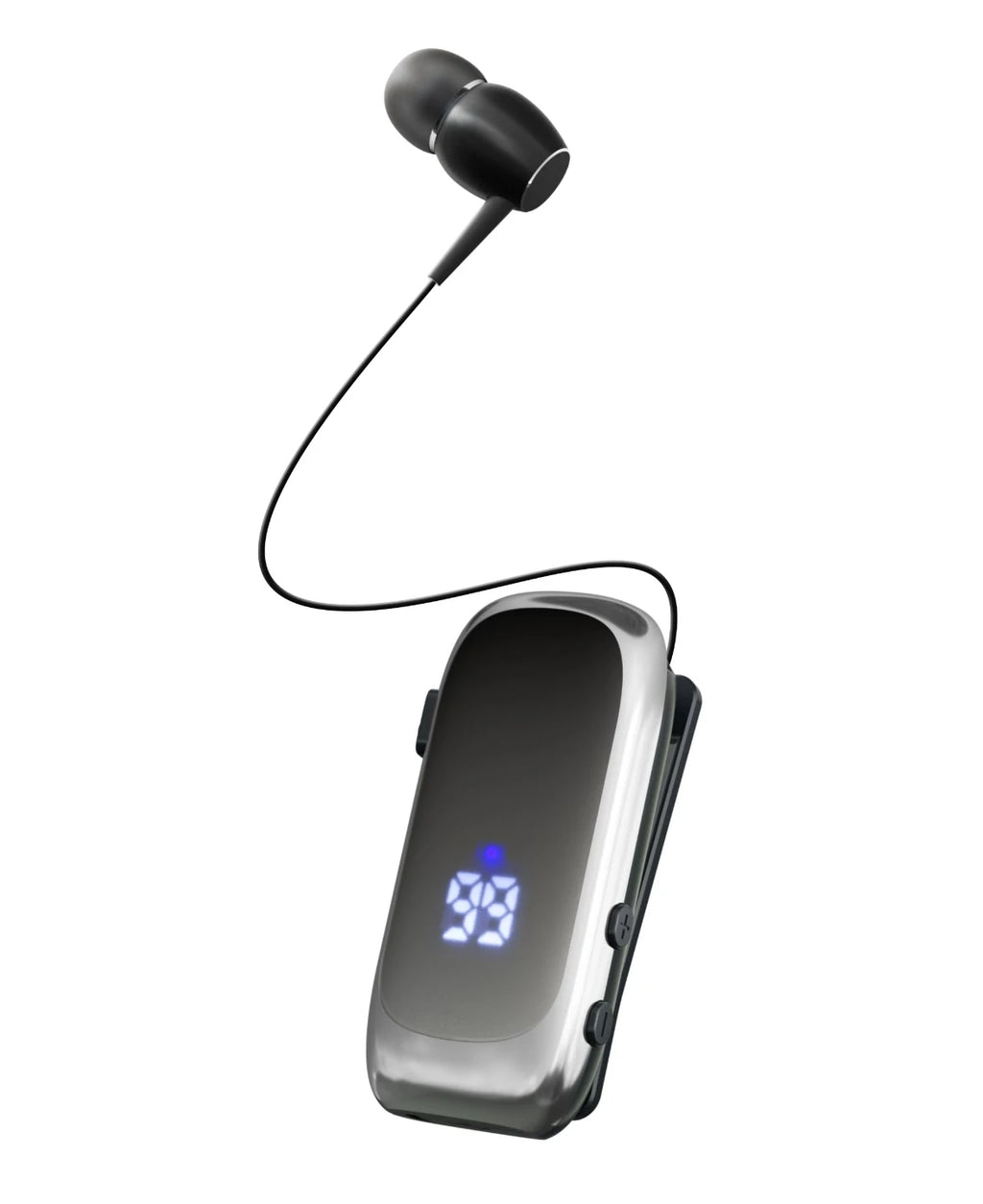 2026 K88pro Hebrew V6.0 Bluetooth Clip on Headset Mini Business Headphones Wireless Earphone Lotus Earbud Handsfree 20H Working