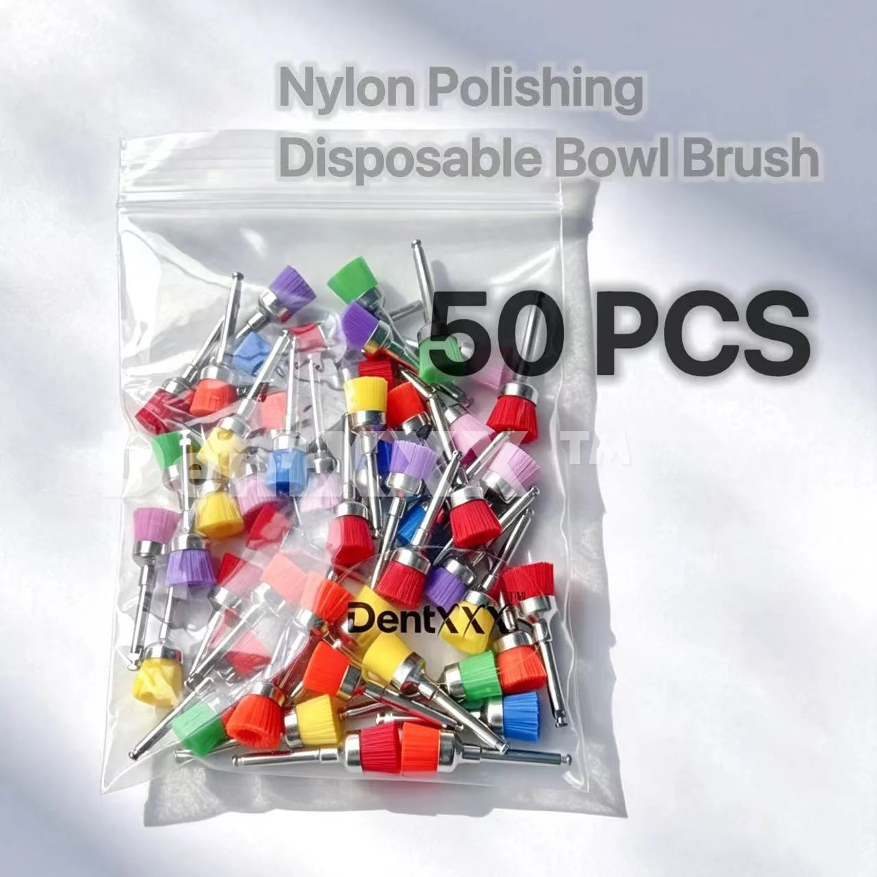 Bowl Nylon Polishing Heads, Fits Perfectly, Disposable Hygienic，Polishing and Cleaning