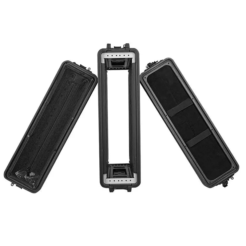 19-inch Portable Chassis Amplifier Receiver Cabinet Box Depth 260mm PE Plastic Rack Flight Case Microphone Shockproof Aviation