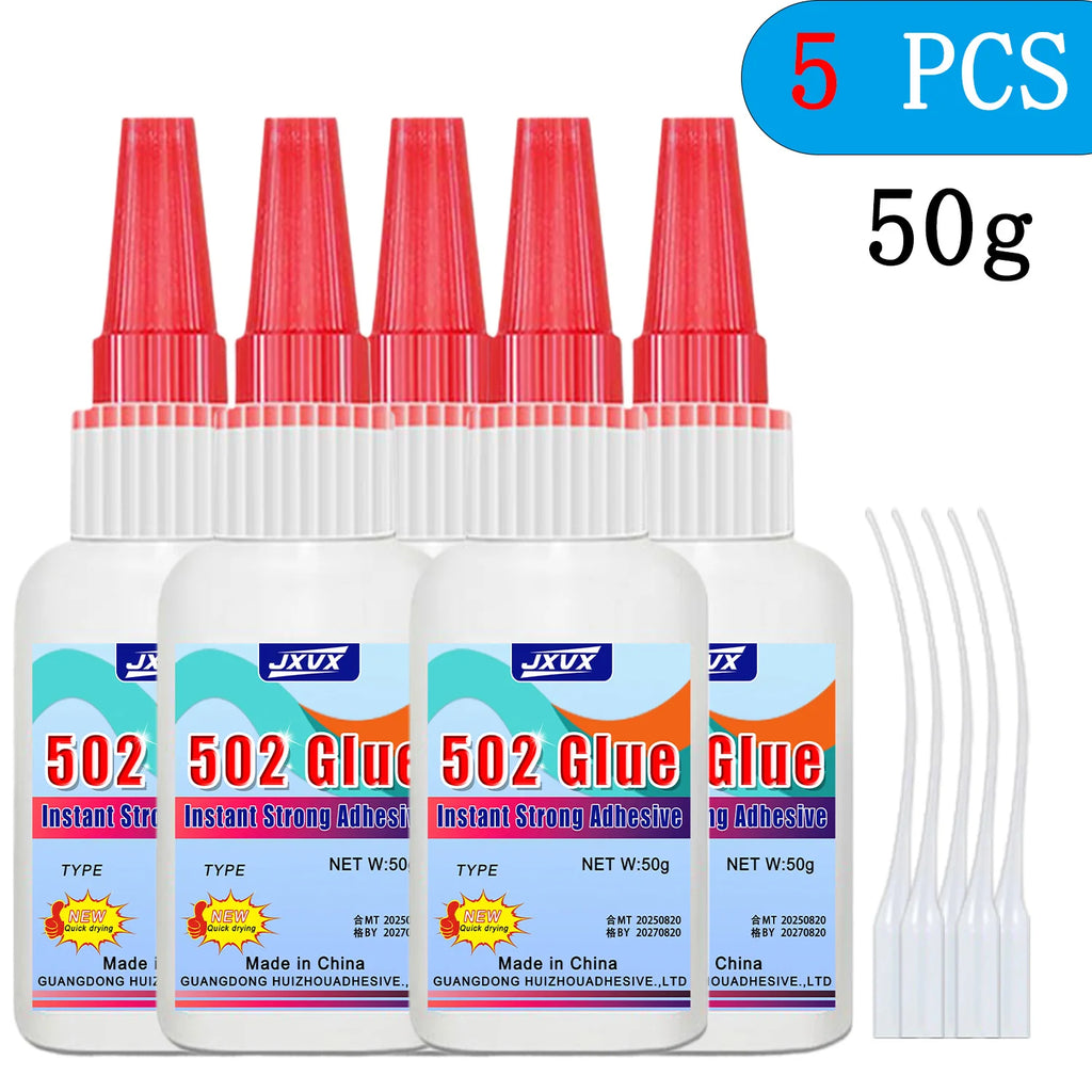 20g–50g Industrial-Grade High-Capacity Adhesive – 5S Quick-Drying, High-Strength Cyanoacrylate Adhesive – High-Strength Super Glue