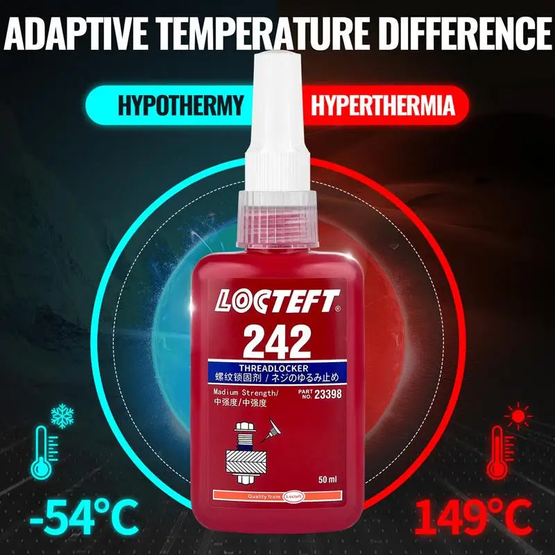 14 Specifications Screw Adhesive Anaerobic Glue Anti-Loose Anti-Slip Sealing Thread Locking Agent Anti-Slip Caulk Sealers 50ML