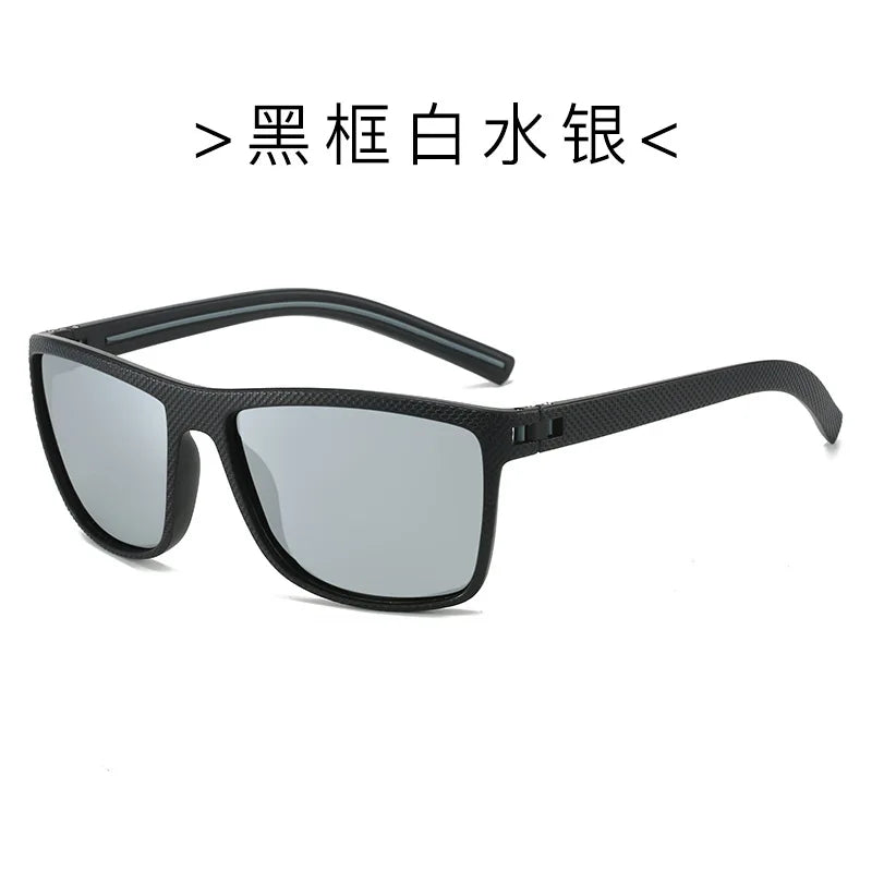 Eyewear Men Polarized Sunglasses Driving Outdoor UV Protective Square Large Frame Sun Glasses Sports Run Cycling Fishing T218
