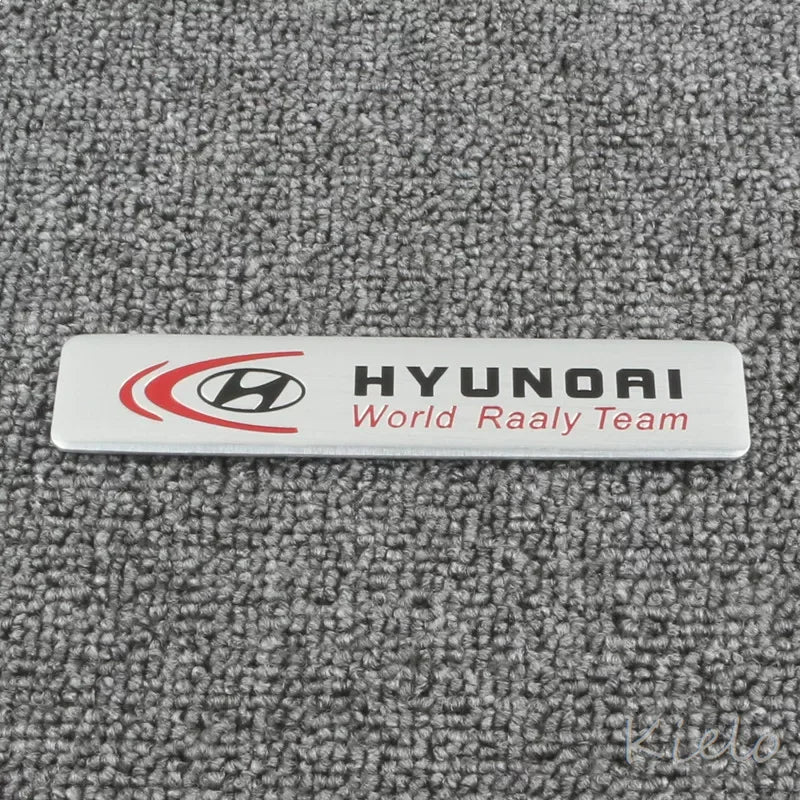 3D Aluminum Car Styling Stickers Body Trunk Decoration For Hyundai HB20 KONA i20 i10 IONIQ Elantra Palisade Sonata Grandeur