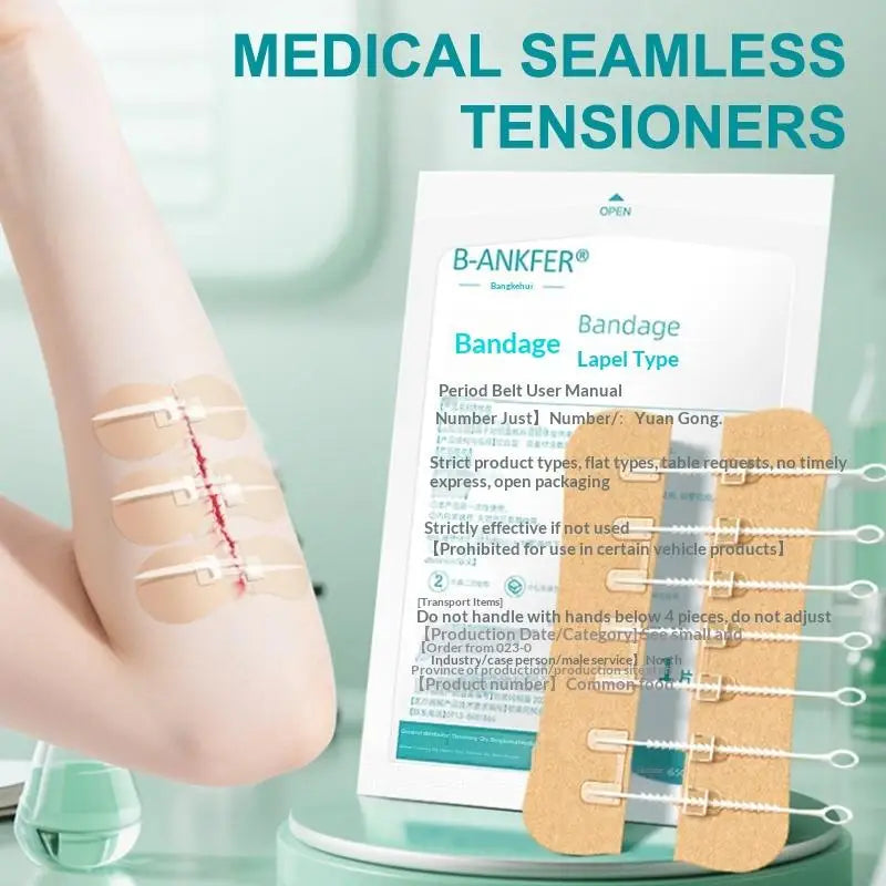Zipper Tie Wound Closure Patch Hemostatic Patch Wound Fast Without Suture Zipper Outdoor Band-Aid Portable Quick Clot Wound