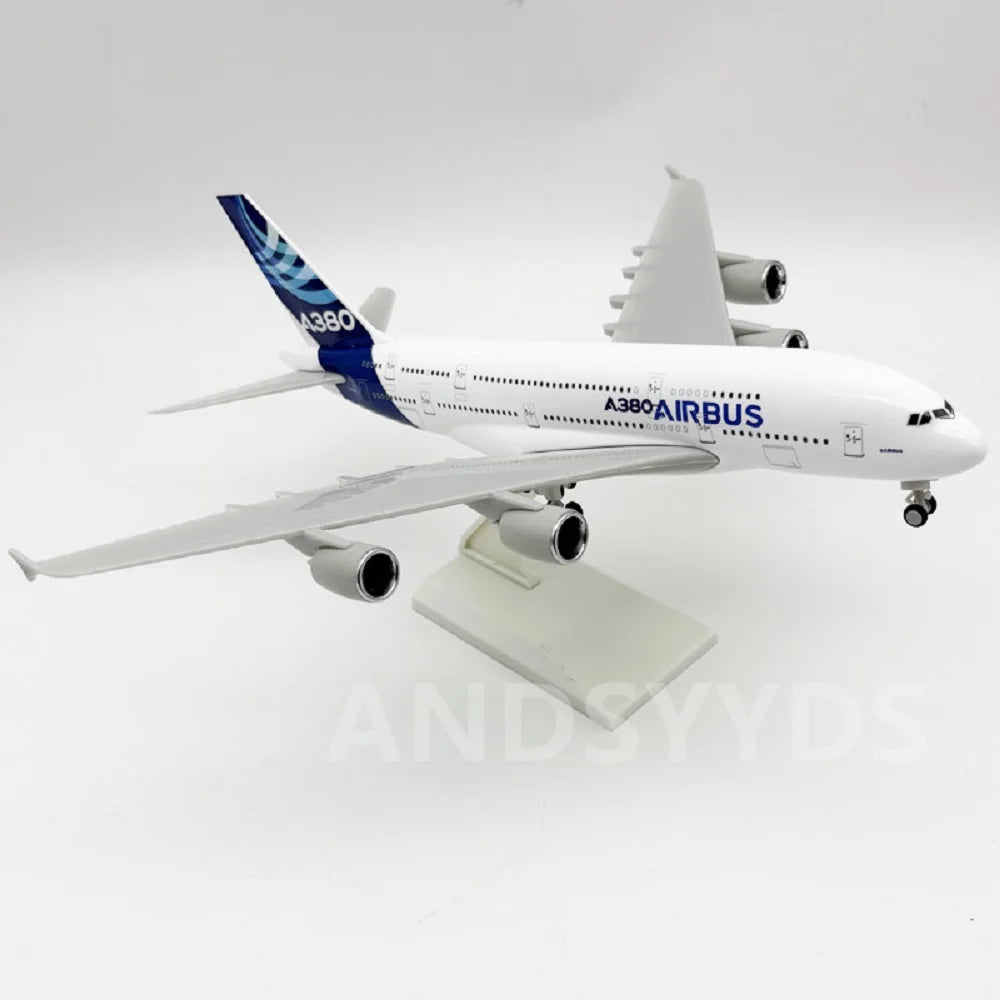 30cm 1/240 Scale A380 B747 B737 Prototype Airways airplane kids toys Model Simulation Aircraft Diecast Resin with Base Display