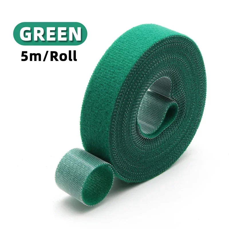 5 Meters Self Adhesive Tape Width 10/15/20/25mm DIY Accessories Reusable Cable Tie Wire Straps Tape