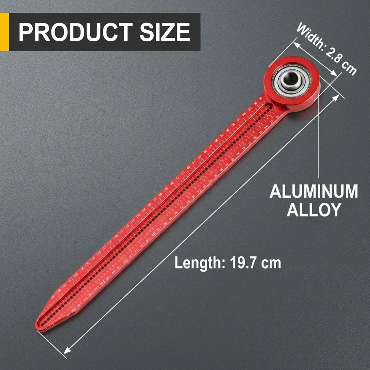 Woodworking Scribe Gauge Carpentry Circular Drawing Compass Carpentry Hole Ruler Precision Scribe Gauge Marking Measurement Tool