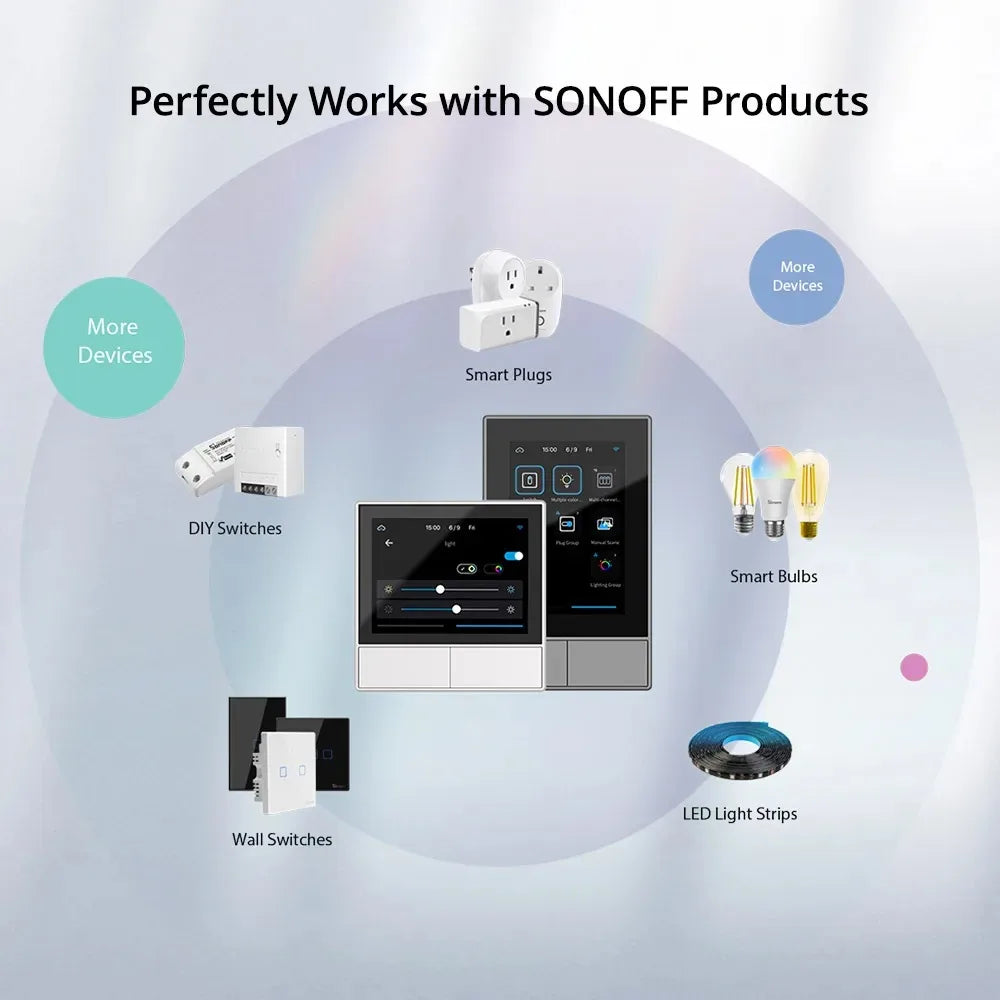 SONOFF NS Panel NSPanel EU/US Smart Home Control Panel Sonoff Wall Switch Supports Voice Assistant Control with Ewelink