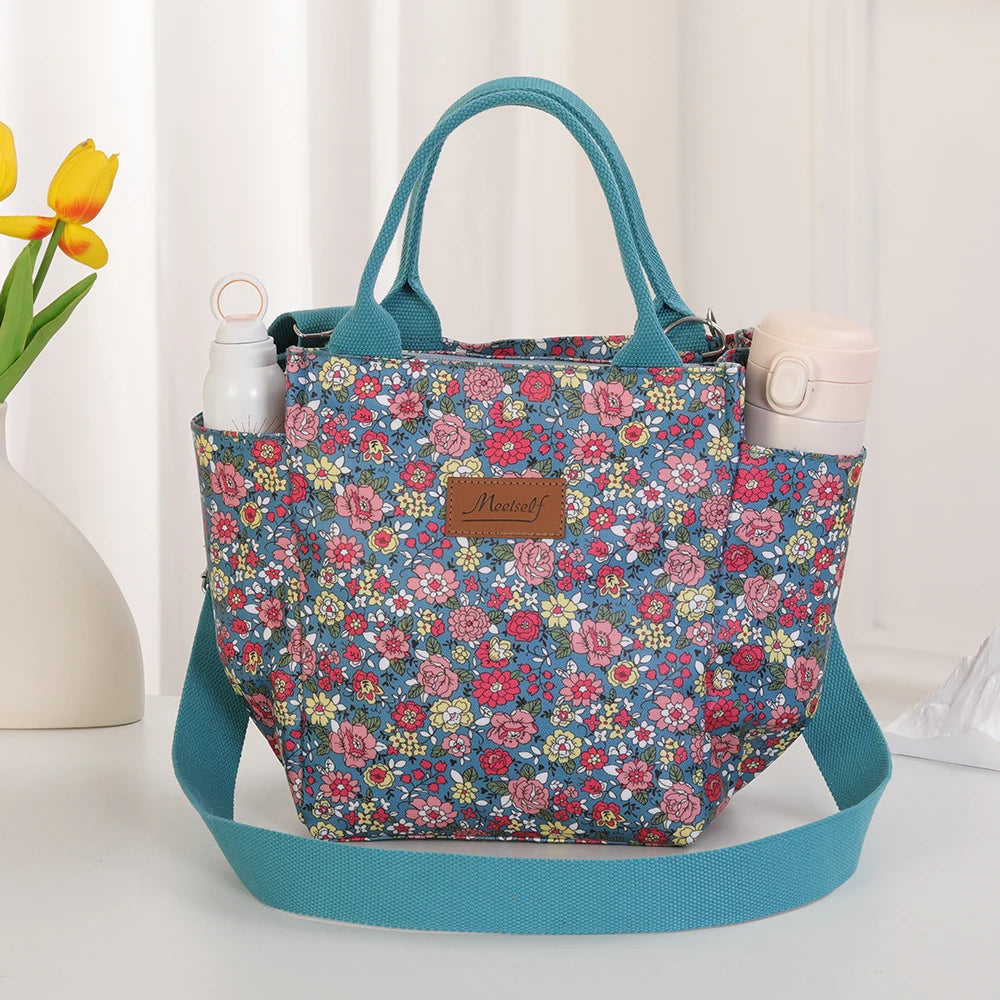 Crossbody handbag, tote bag, large capacity meal bag storage bag