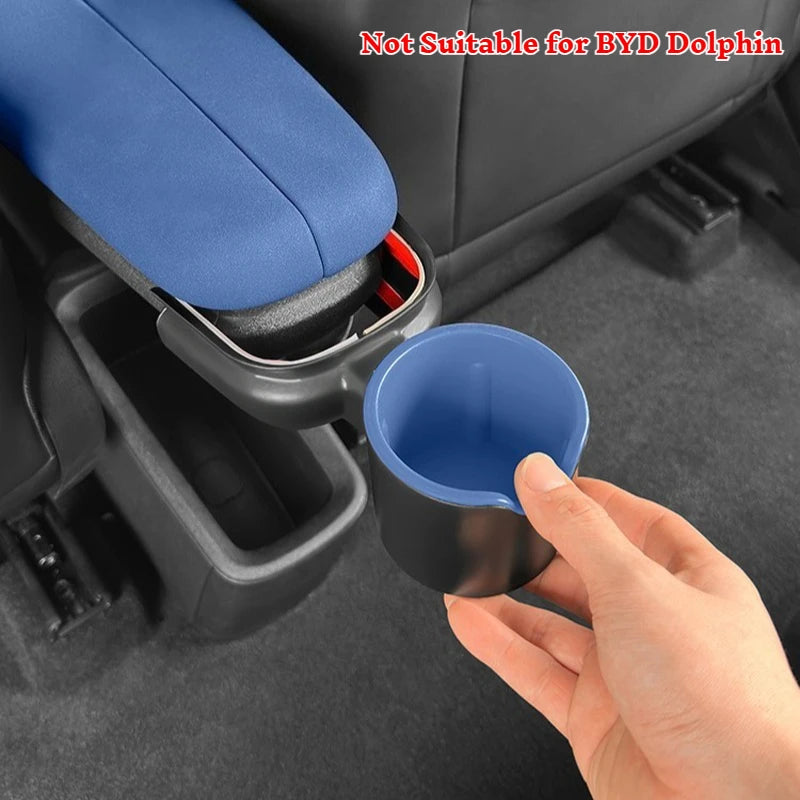 For BYD Seagull Dolphin Mini Surf Center Console Armrest Rear Cup Holder Rear Seat Drinks Storage Holder Interior Accessories