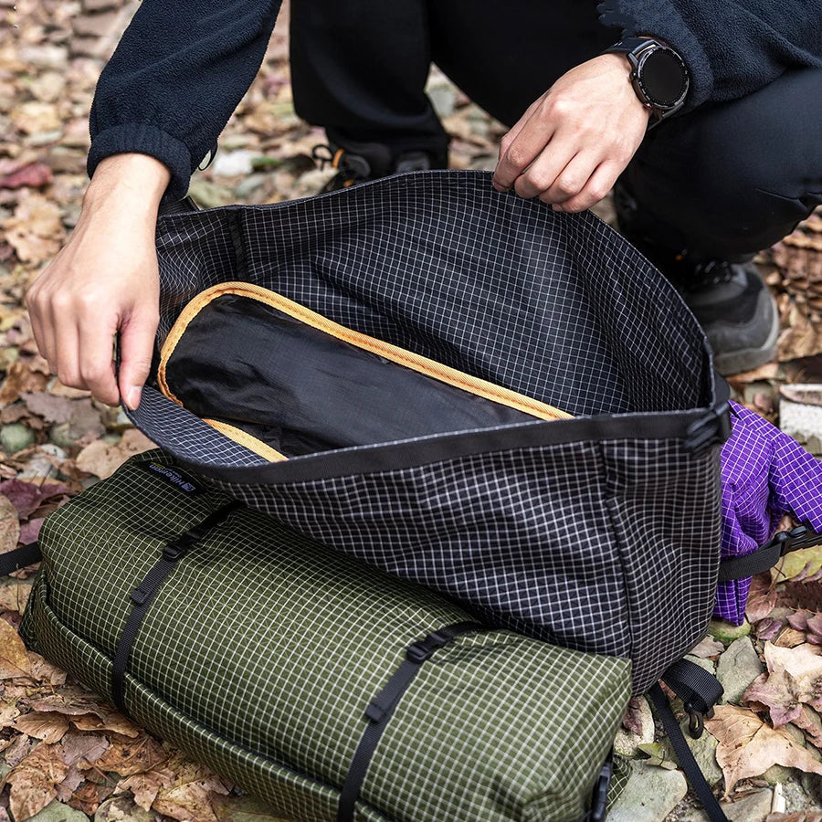 Ultralight Dyneema Backpack Top Lid Waterproof Expansion Pouch Multifunctional External Storage Bag for Hiking & Mountaineering