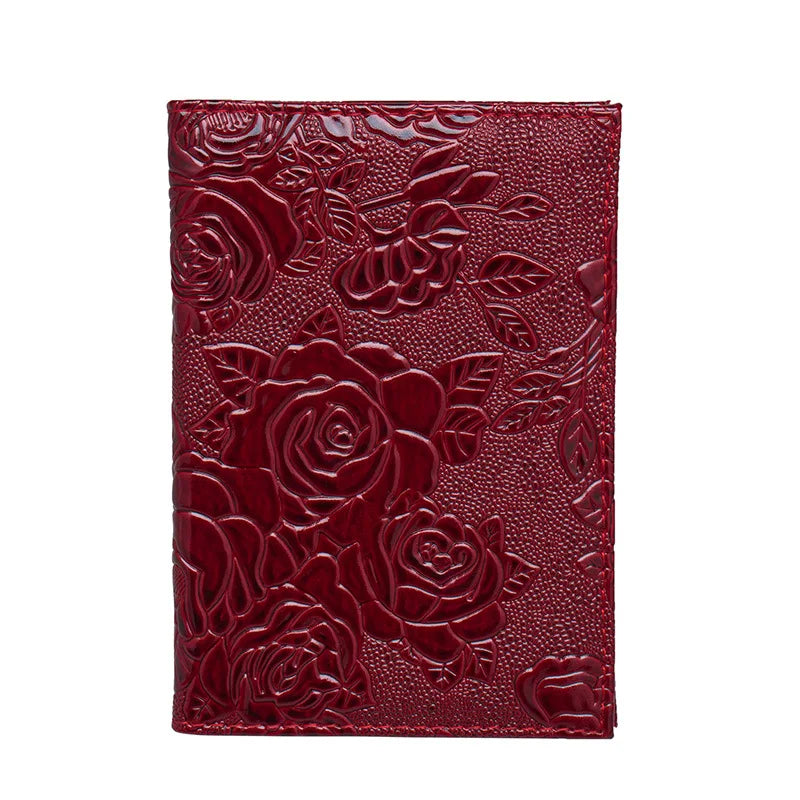 Fashion Flowers Passport Cover Women Travel Wallet Case for Passports Cute Passport Proctector Ladies Gift