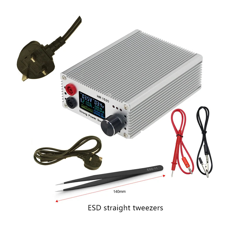 HR1520 Short Circuit Locator Short Killer 15V 20A Regulated DC Power Source Safe Burning Test Tool for Mainboard Leakage