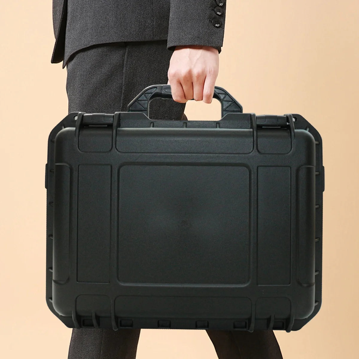 Waterproof Hard Carry Case Bag Tool Case with Sponge Storage Box Suitcase Precision Instrument Safety Tool Box Hardware Toolbox