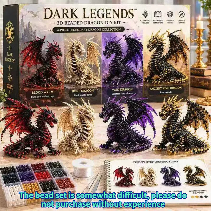 DIY 3D Animal Bead Set Material Handmade Bead Making Material Package Creative Fun Handmade Craft Accessory Gift Craft Kits