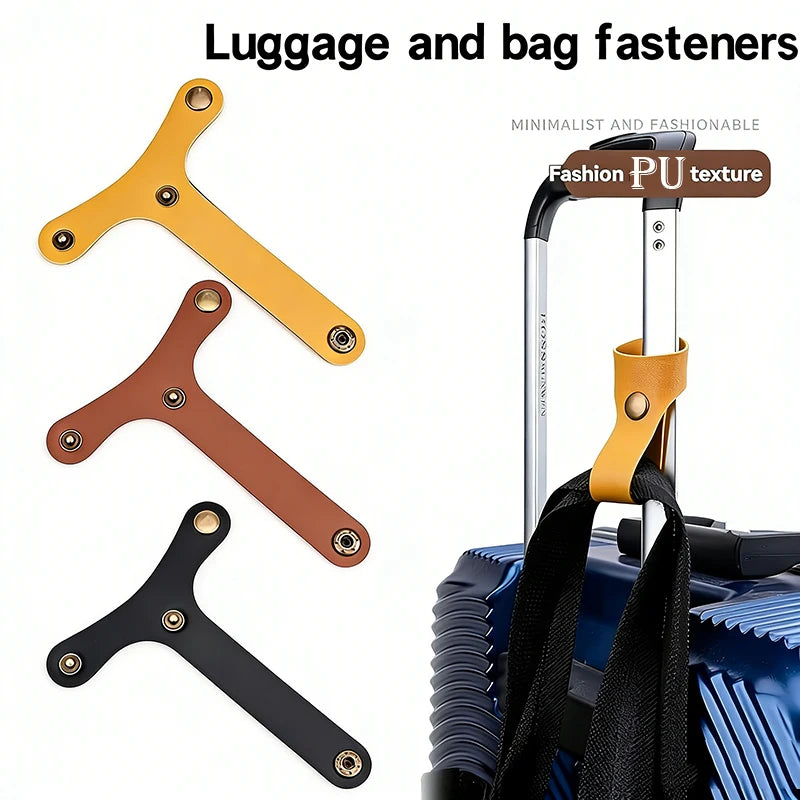 Bag Luggage Strap Gripper Portable PU Anti-theft Luggage Fixed Strap Carry-on Baggage Suitcase Straps Belts Travel Accessories