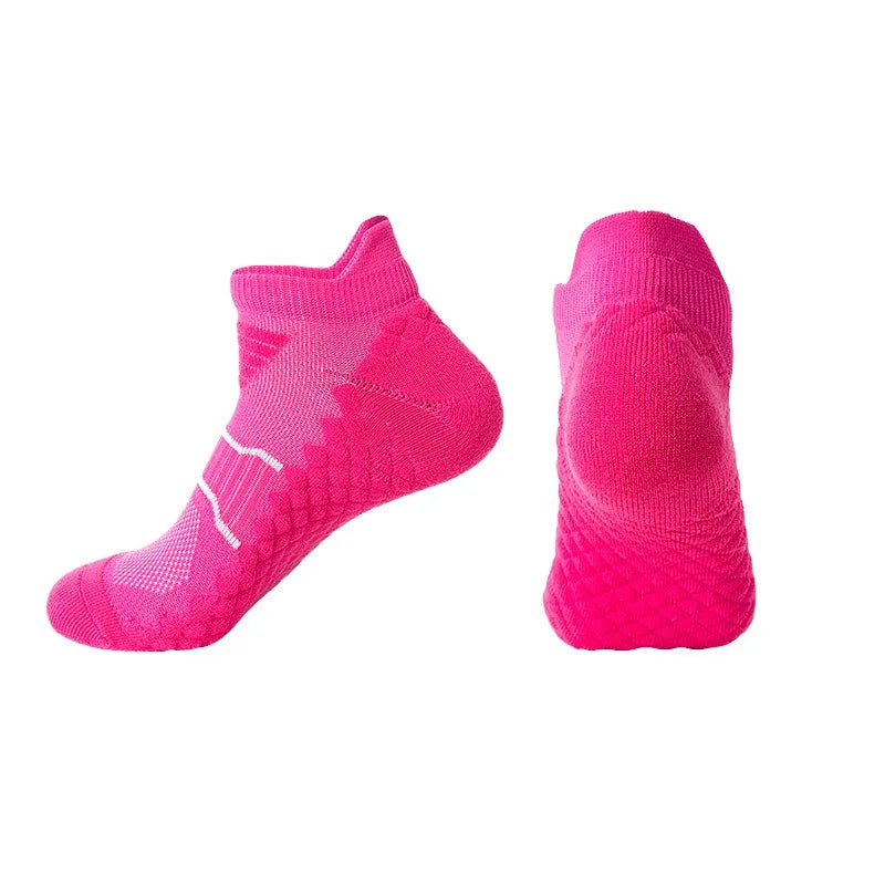 Women's sports socks, badminton socks, moisture-wicking massage socks, running socks, breathable, odor-resistant, shock-absorbin