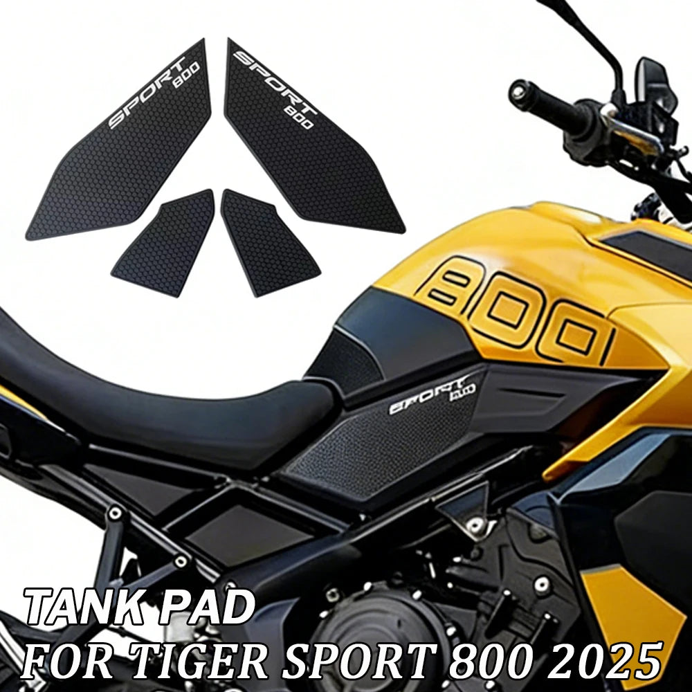 For TIGER Sport800 2025 Motorcycle Tanks Pad for Tiger Sport 800 Accessories Fuel Tank Rubber Sticker Protector Knee Grip Pads
