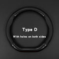 Universal Car Steering Wheel Cover Carbon Fiber Leather Three-dimensional Anti Slip, Timple And Fashionable Car Accessories