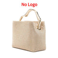 Luxury Satin Bucket Bag Women's Handbag Crystal Shiny Rhinestone Diamond Evening Bag Wedding Party Clutch Purse Crossbody Bag