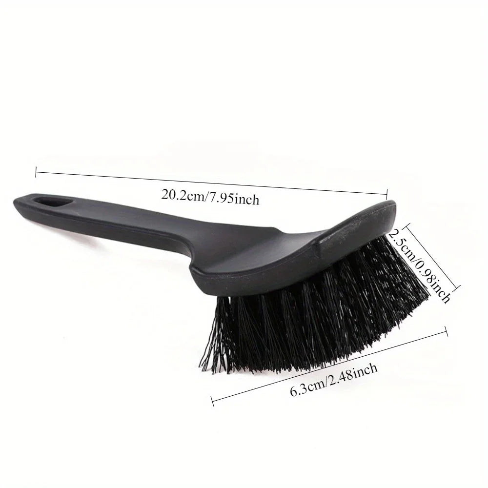 Car Tire Rim Brush Wheel Hub Cleaning Brushes Car Wheels Detailing Cleaning Accessories Black White Tire Car Washing Tool