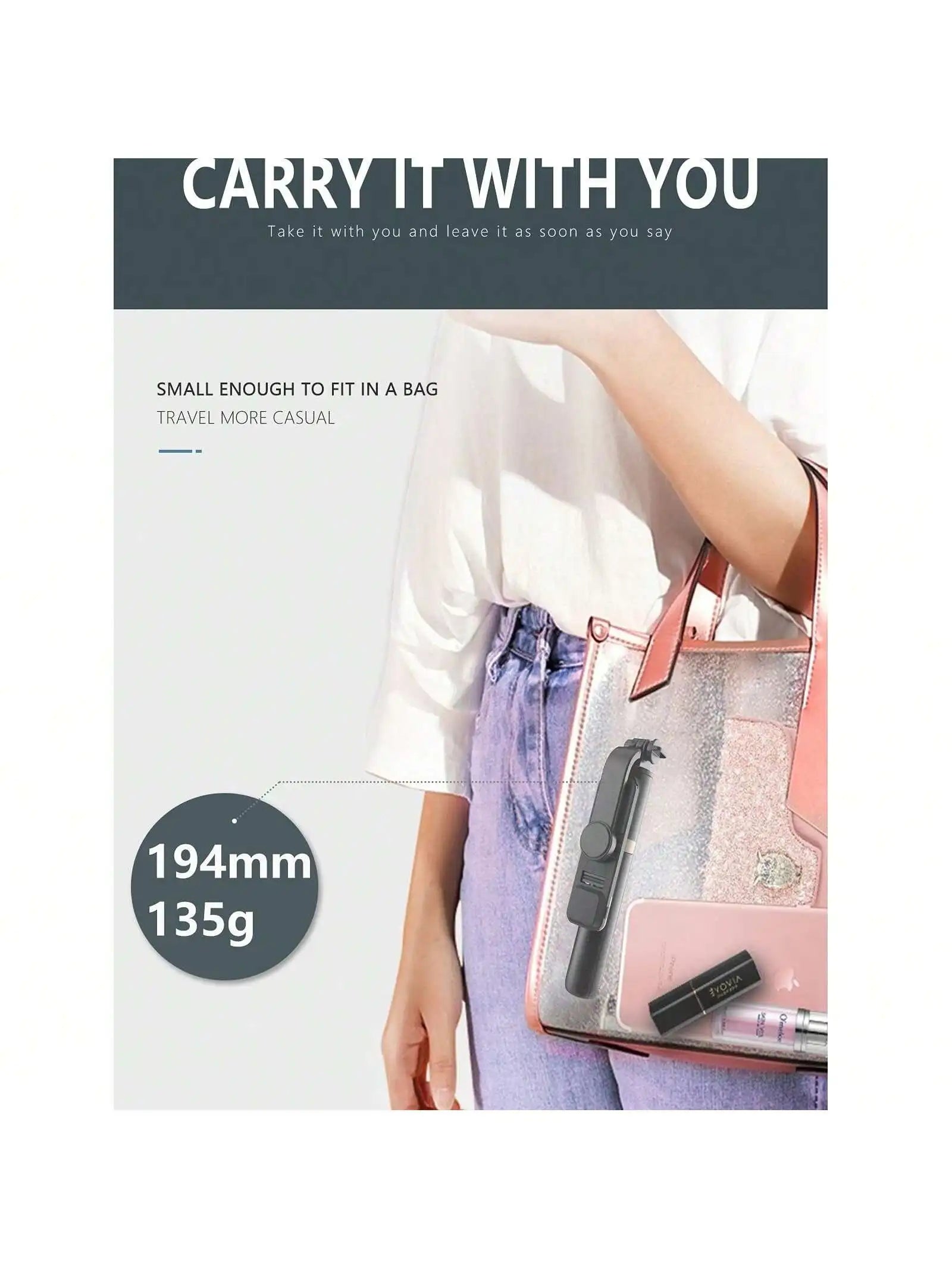 1.7M/66.9In Selfie Stick Tripod with Fill Light, Wireless Bluetooth Remote Control Aluminum Alloy Phone Stand, Foldable Portable Cell Phone Holder for Live Streaming Travel Group Photos