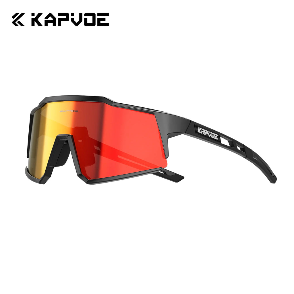 KAPVOE New Mountaineering Sunglasses Cycling Glasses Outdoor Sports Hiking Eyewear Glasses Men Women MTB Bicycle UV400 Windproof