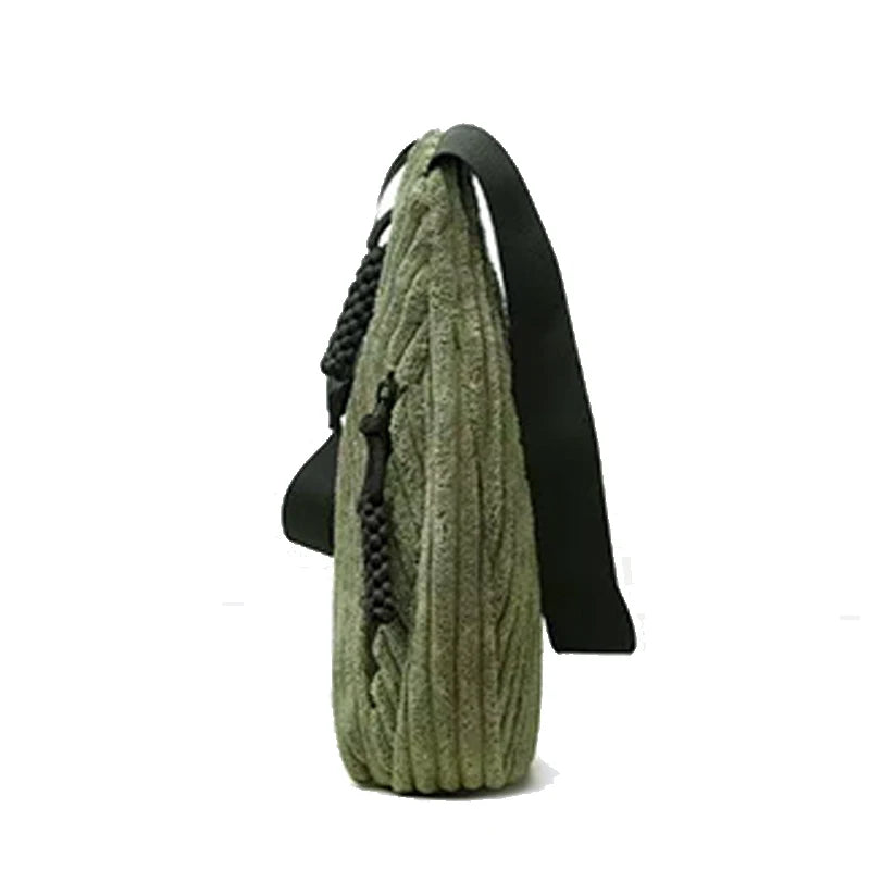 Comfort Curved Shoulder Crossbody Bag Solid Color, Portable Sling Pouch for Motorbike Travel Outdoor Leisure Strolls