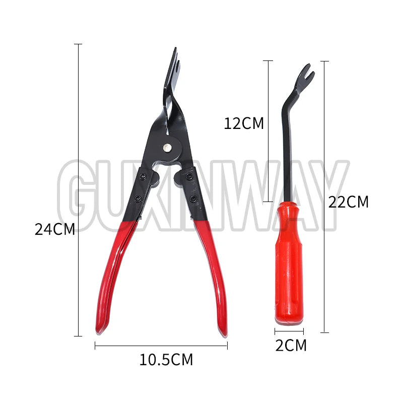 Car Clip Removal Pliers Tools Auto Body Panel Door Fastener Push Pin Trim Removal Tool Kit Automotive Pry Tool Repair Set