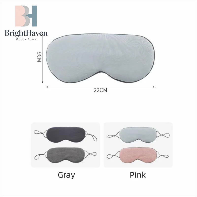 Ice Silk Eye Mask Adjustable Warm Cool Dual Use Skin Safe Breathable Sleep Mask For Travel And Comfortable Light Blocking B.H